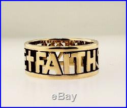 James Avery 14k Gold Faith Love And Hope Ring Size 9