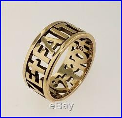 James Avery 14k Gold Faith Love And Hope Ring Size 9