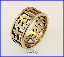 James Avery 14k Gold Faith Love And Hope Ring Size 9