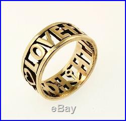 James Avery 14k Gold Faith Love And Hope Ring Size 9