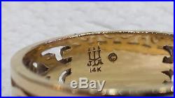 James Avery 14k Gold Open Adorned Ring Size 6.5