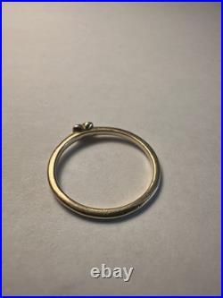 James Avery 14k Gold Pure Heart Ring Size 7 1.6g