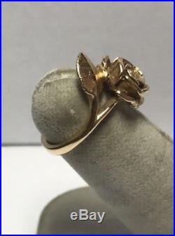 James Avery 14k Gold Rose Ring Sz. 3.5 L
