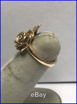 James Avery 14k Gold Rose Ring Sz. 3.5 L