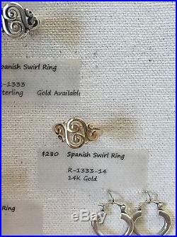 James Avery 14k Gold Spanish Swirl Ring Size 6 $280 Current List Price
