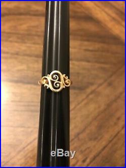 James Avery 14k Gold Spanish Swirl Ring Size 6 Retails For $330