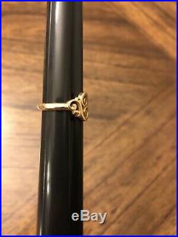 James Avery 14k Gold Spanish Swirl Ring Size 6 Retails For $330