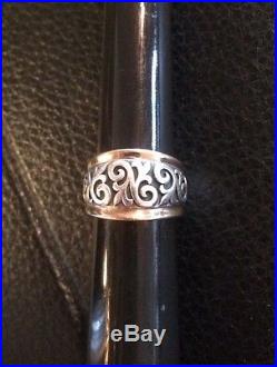 James Avery 14k Gold & Sterling Scrolled Fleur-de-lis Ring Size 7. Retails $505