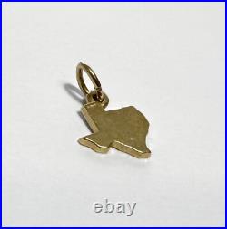 James Avery 14k Gold Texas State Mini Charm Uncut Ring