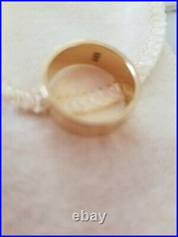 James Avery 14k Hammered Gold Band