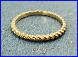 James Avery 14k Small Twisted Wire Ring Sz10