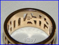 James Avery 14k Solid Yellow Gold Faith, Hope, Love Ring Size 7 9.8 Grams