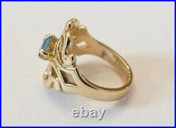 James Avery 14k Spanish Lace Ring with Topaz Small US Size 4.5 Orig. $555