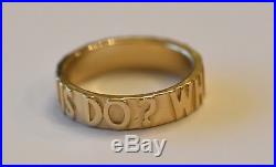 James Avery 14k WWJD What Would Jesus Do Ring Retired US Size 8 1/2