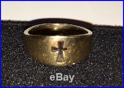 James Avery 14k Wide Crosslet Ring 4.3 Grams Size 6