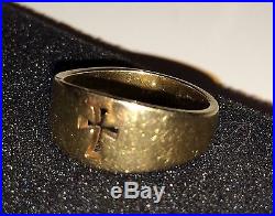 James Avery 14k Wide Crosslet Ring 4.3 Grams Size 6