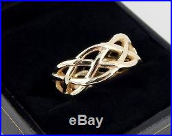 James Avery 14k Woven Band 8mm Ring 6.9 Grams Size 7 1/2 MINT