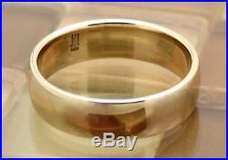 James Avery 14k Yellow Gold Athena Wedding Band Wide Ring Size 11, 8.6G RET$530