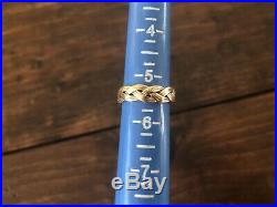 James Avery 14k Yellow Gold Braided Eternity Ring Size 5.25 Rare