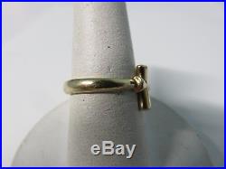 James Avery 14k Yellow Gold Cross Ring Size 6