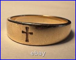James Avery 14k Yellow Gold Crosslet Ring Size 7 ibs3