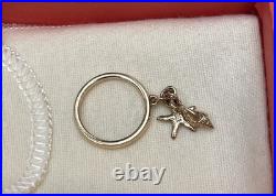 James Avery 14k Yellow Gold Dangle Ring With Retire James Avery Starfish Shell