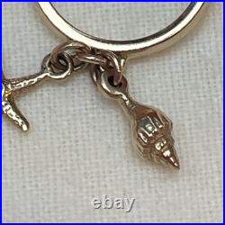 James Avery 14k Yellow Gold Dangle Ring With Retire James Avery Starfish Shell