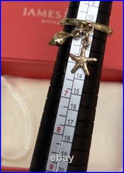 James Avery 14k Yellow Gold Dangle Ring With Retire James Avery Starfish Shell