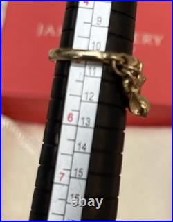 James Avery 14k Yellow Gold Dangle Ring With Retire James Avery Starfish Shell