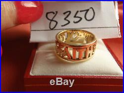 James Avery 14k Yellow Gold Faith Hope & Love Ring Band 6 Grams Size 6 Lot 8350