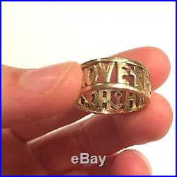 James Avery 14k Yellow Gold Faith Hope Love Ring Band Size 5