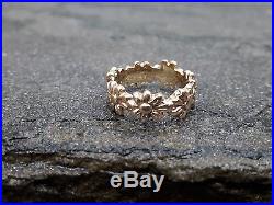 James Avery 14k Yellow Gold Flower Ring Size 4