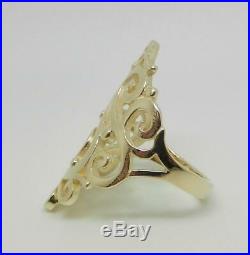 James Avery 14k Yellow Gold Long Sorrento Ring Size 8 Lb3095