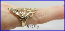 James Avery 14k Yellow Gold Long Sorrento Ring Size 8 Lb3095