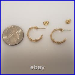 James Avery 14k Yellow Gold Margarita Hoop Earrings