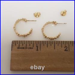 James Avery 14k Yellow Gold Margarita Hoop Earrings