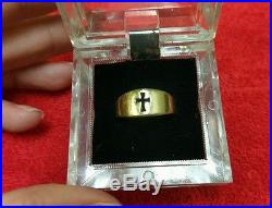 James Avery 14k Yellow Gold Narrow Crosslet Ring Size 7
