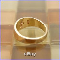 James Avery 14k Yellow Gold Narrow Crosslet Ring, Size 7, 5.9 Grams RETAIL$530