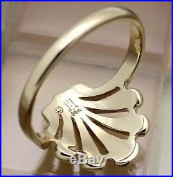 James Avery 14k Yellow Gold Open Seashell Ring Size 9, 4.3 Grams, RETIRED