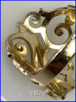 James Avery 14k Yellow Gold Open Sorrento Ring Size 9