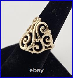 James Avery 14k Yellow Gold Open Sorrento Scroll Ring Size 7 7.0g James Avery 14k Yellow Gold Open Sorrento Scroll Ring Size 7 7.0g