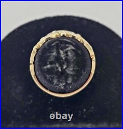 James Avery 14k Yellow Gold Open Sorrento Scroll Ring Size 7 7.0g