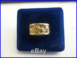 James Avery 14k Yellow Gold RARE Unicorn Ring Size 6 1/2
