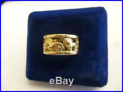 James Avery 14k Yellow Gold RARE Unicorn Ring Size 6 1/2