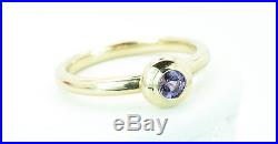 James Avery 14k Yellow Gold Remembrance With Amethyst Stone Ring Size 7