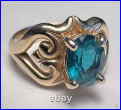James Avery 14k Yellow Gold Ring, Synthetic Emerald Size 7 ibs3