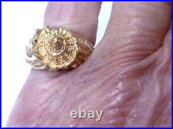 James Avery 14k Yellow Gold Seashell Ring Excellent Condition Size 7