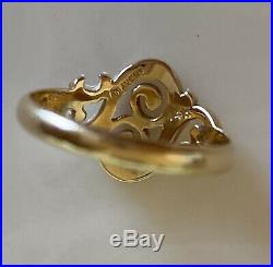 James Avery 14k Yellow Gold Spanish Swirl Ring Size 3.5