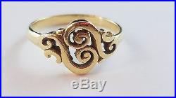 James Avery 14k Yellow Gold Spanish Swirl Ring Size 6.25 FREE SHIPPING