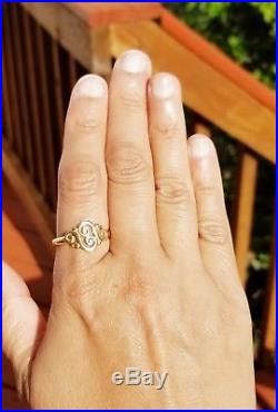 James Avery 14k Yellow Gold Spanish Swirl Scroll Ring Sz 9 catbird Helen lizzie